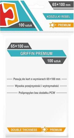 Koszulki 65x100mm Griffin Premium 100 sztuk