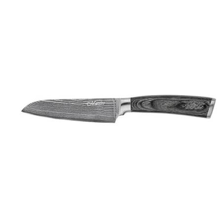 MR-1482 Japoński nóż SANTOKU 5" STAL DAMASCEŃSKA