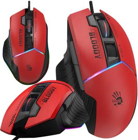 Mysz A4TECH BLOODY W95Max USB Sports Red