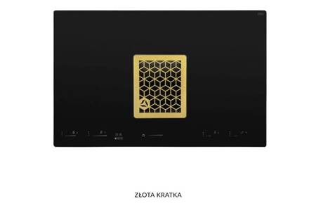 Okap zintegrowany z płytą Wizard Złota kratka CDB8001CZ Ciarko Design