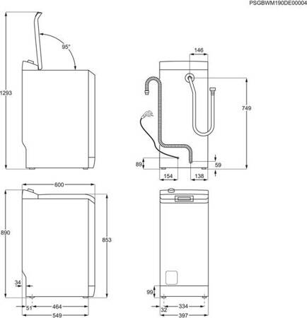 Pralka ELECTROLUX EW2TN5261FP