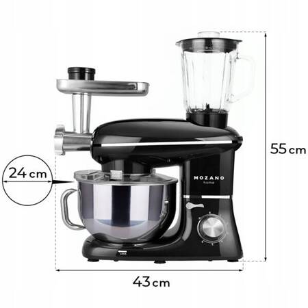 Robot Planetarny Mozano Kitchen Assistent 2300 W Czarny