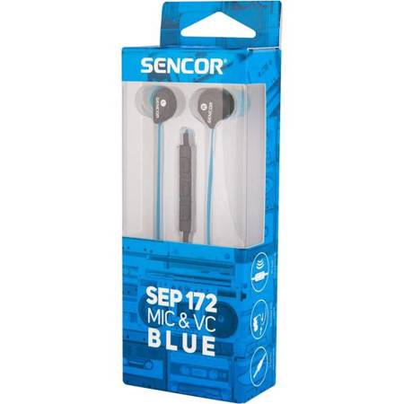 Słuchawki SEP 172 VCM BLUE EARPHONES SENCOR