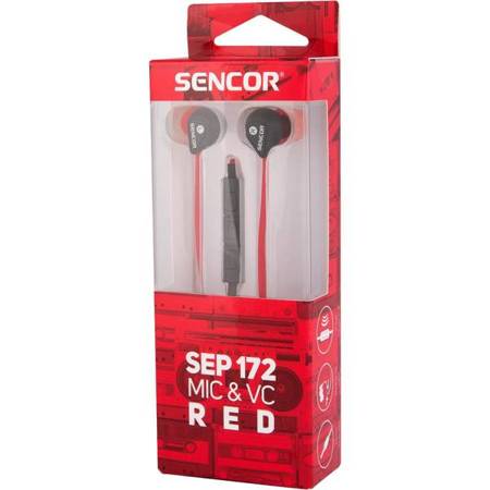 Słuchawki SEP 172 VCM RED EARPHONES SENCOR