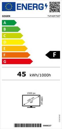 Telewizor GoGEN 40" TVF40P750T FULL HD DVB-T2 tryb hotelowy