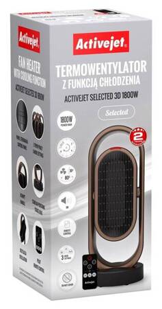 Termowentylator z funkcją chłodzenia Activejet Selected 3D 1800W