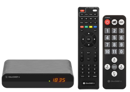 Tuner DVBT2 z PVR GoGEN DVB143T2SENIOR