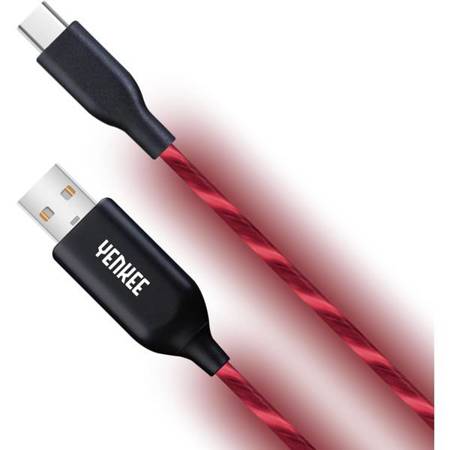 USB C KABEL YCU 341 RD LED USB C cable / 1m YENKEE