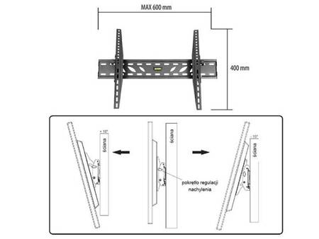 Uchwyt LED\LCD TRACER Wall 660 (32"-60")