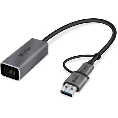 ZMNIEJSZENIE YTC 013 USB C na Ethernet RJ-45 YENKEE