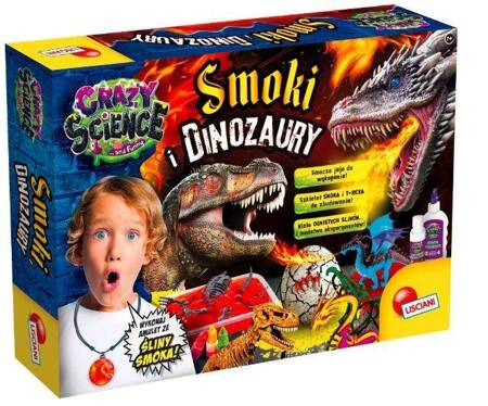 Zestaw naukowy Crazy science Smoki i dinozaury