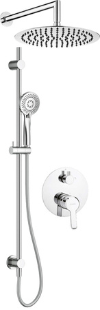Zestaw prysznicowy podtynkowy z drążkiem - z głowicą prysznicową (NAC 06QP) - Deante