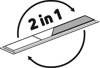 Odpływ liniowy podłogowy 100 cm - Odwracalny (KOS R10D) - Deante