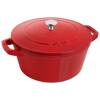 Zestaw 2 naczyń żeliwnych z pokrywką STAUB 40508-384-0 - czerwony 24 cm