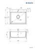 Zlewozmywak granitowy 1-komorowy (ZQN A103) - Deante