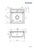 Zlewozmywak granitowy 1-komorowy (ZQZ 5103) - Deante