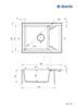 Zlewozmywak granitowy 1-komorowy z ociekaczem (ZQJ N11A) - Deante